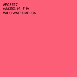 #FC5E77 - Wild Watermelon Color Image